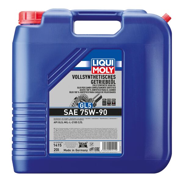 LIQUI MOLY Fully Synthetic Gear Oil GL5 75W-90 20L