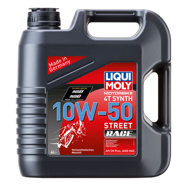LIQUI MOLY Motorbike 4T Synth 10W-50 Street Race 4L 