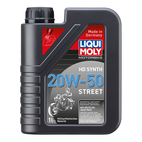 LIQUI MOLY Motorbike HD Synth 20W-50 Street 1L 