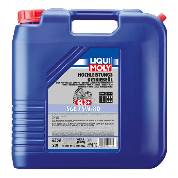 LIQUI MOLY High Performance Gear Oil 75W-80  GL3+ 20L
